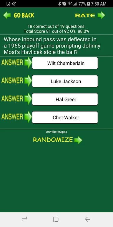 ภาพหน้าจอ Trivia & Schedule Celtics fans 4