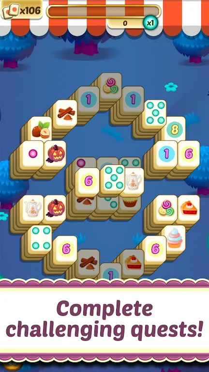 Mahjong Solitaire Cupcake Bake屏幕截圖2