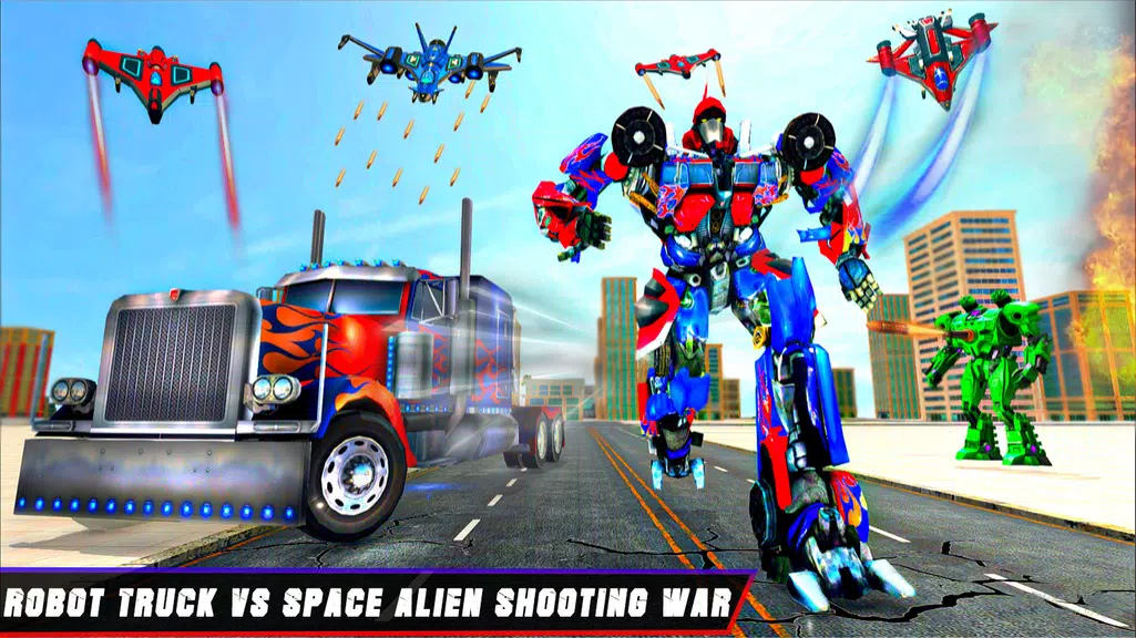 Truck Robot Transform Game ekran görüntüsü 1