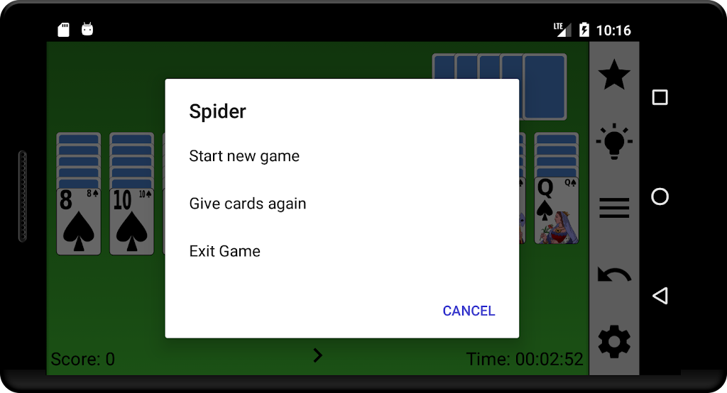 Spider card game 2019 স্ক্রিনশট 2