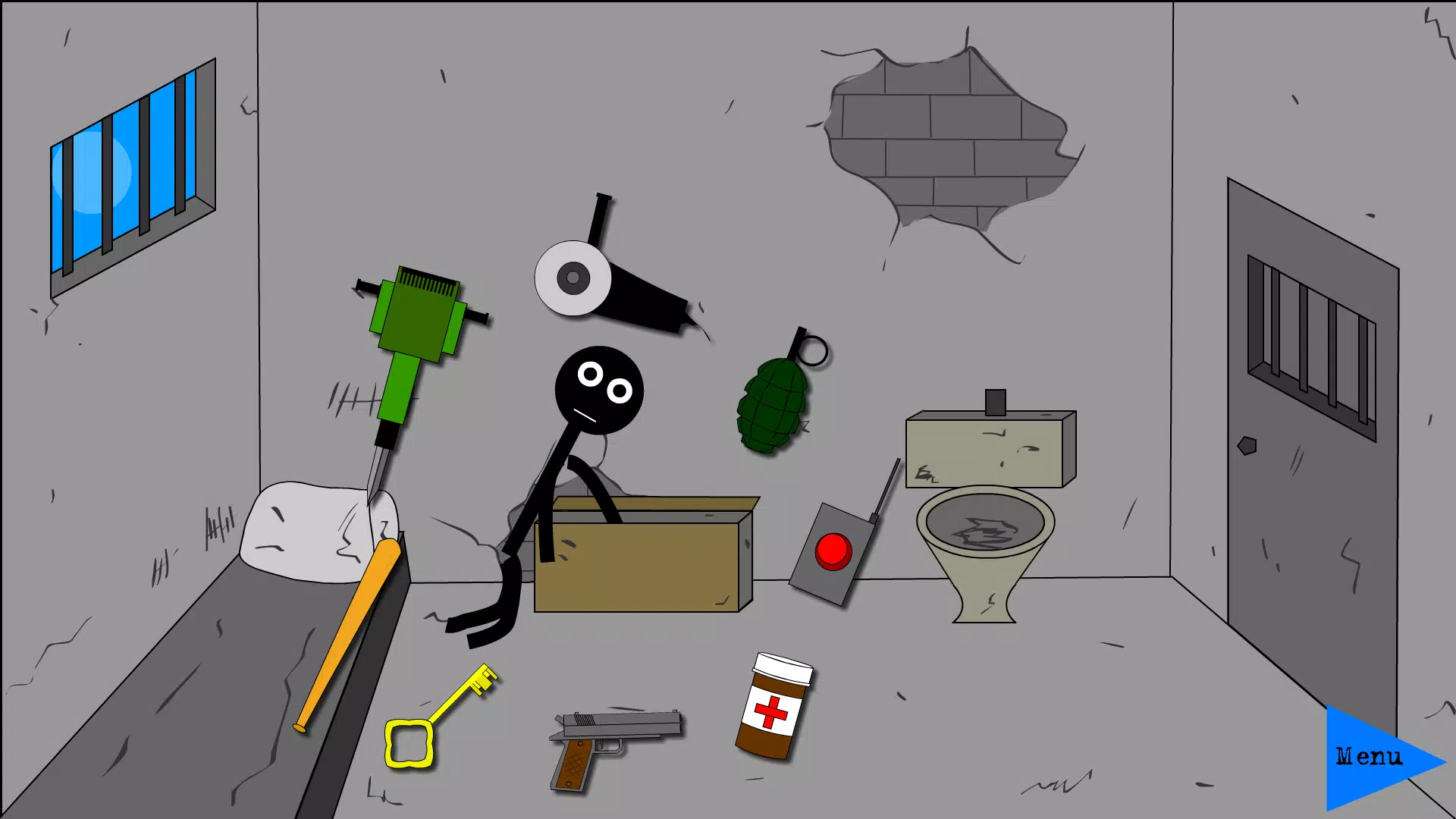 ภาพหน้าจอ Stickman Jailbreak 2，Dumb ways 1