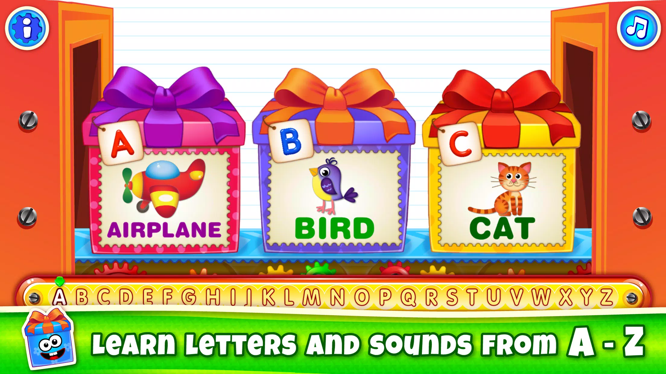 Bini ABC Kids Alphabet Games! screenshot 1