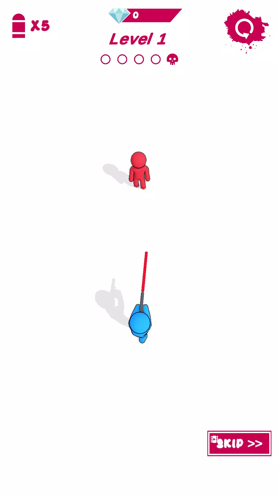 Stickman Laser - 3D screenshot 2