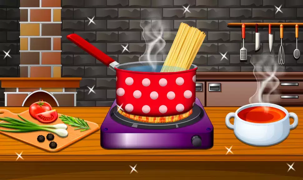 Crispy Noodles Cooking Game экрана 1