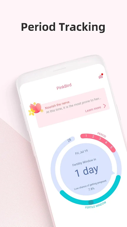 PinkBird Period Tracker Captura de pantalla 1