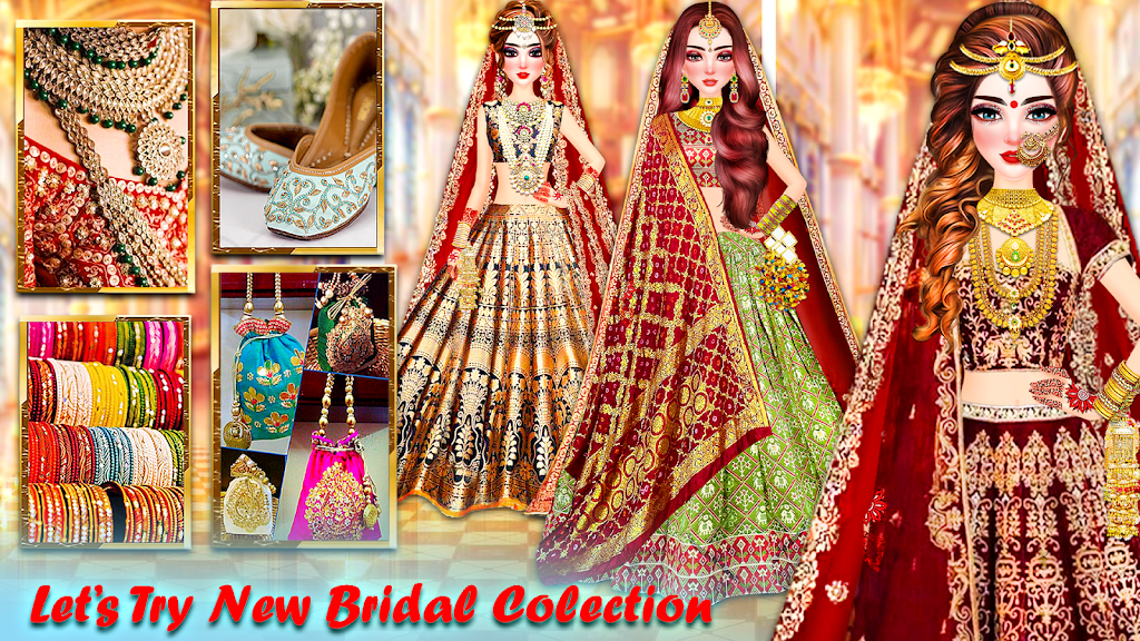 Indian Bride Dress Up Girl 스크린 샷 2