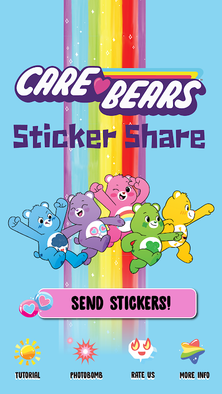 Care Bears Sticker Share ekran görüntüsü 2