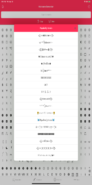 Fancy Text Symbols Capture d’écran3