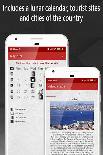 turkey calendar 2024 Screenshot 4