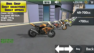 ภาพหน้าจอ Motorbike 3D Drag Race 2