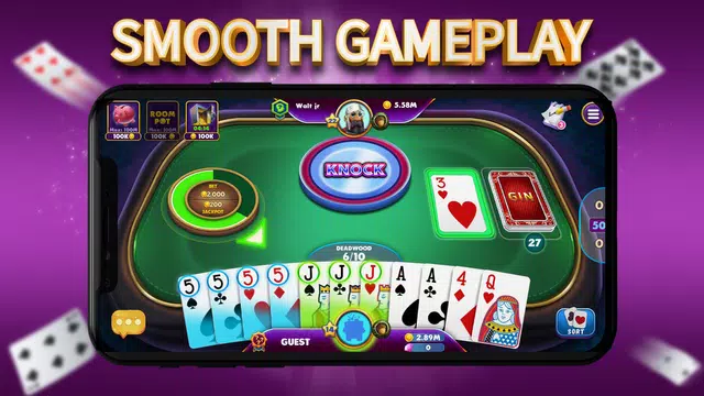 ภาพหน้าจอ Gin Rummy Elite: Online Game 2