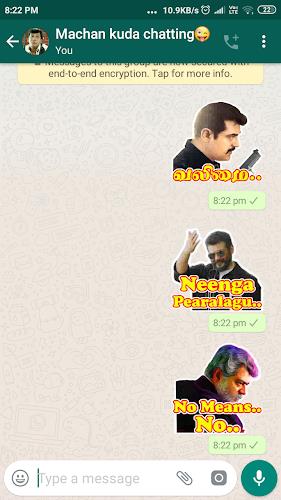 Tamil Stickers: WAStickerApps Capture d’écran3