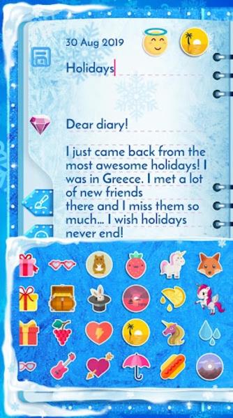 Winter Princess Diary captura de pantalla 4