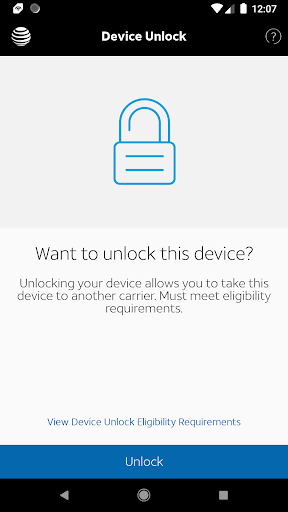 AT&T Device Unlock captura de pantalla 1