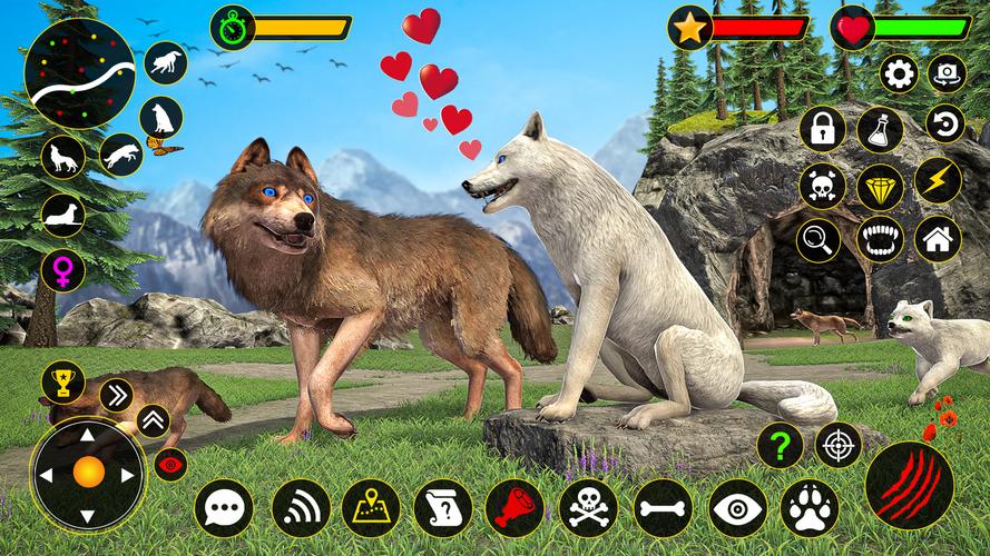 The Wolf Simulator: Wild Game 스크린 샷 2