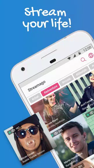 Streamago - Live Video Streaming ekran görüntüsü 1