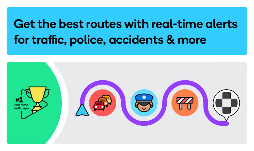 Waze - 社群導航、地圖與交通屏幕截圖1