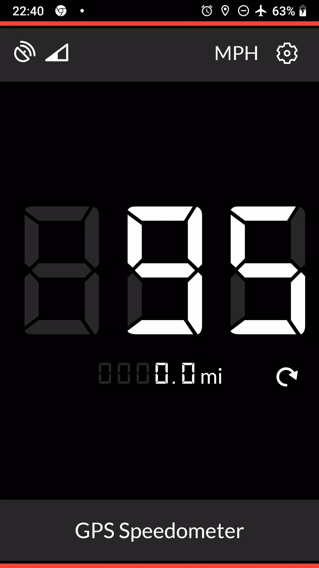 GPS Speedometer Screenshot 1