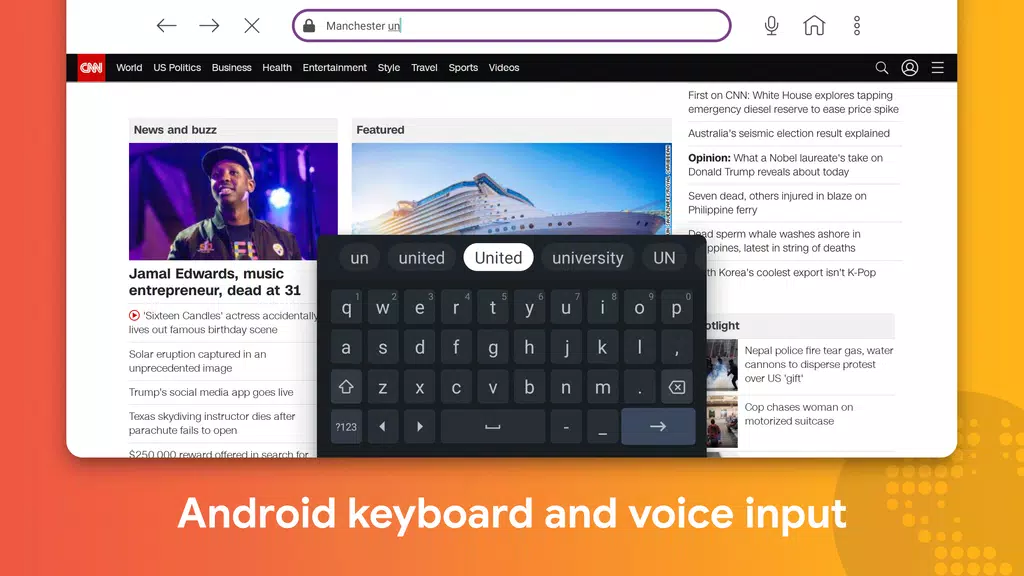 Internet Browser for Sony TV应用截图第4张