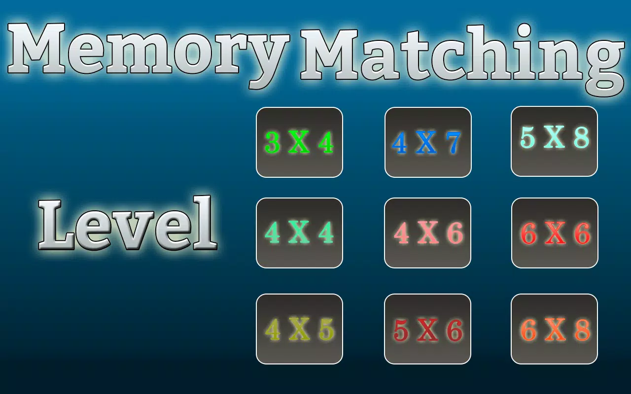 Memory Matching Game应用截图第1张