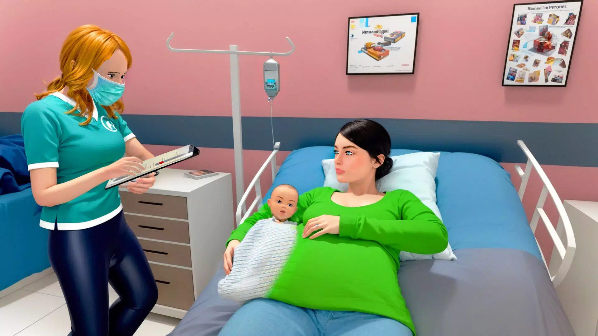 ภาพหน้าจอ Pregnant Mom Game: Family life 2