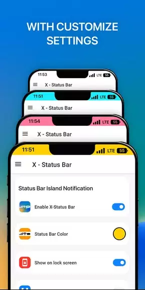 iCenter iOS 16: X - Status Bar應用截圖第1張