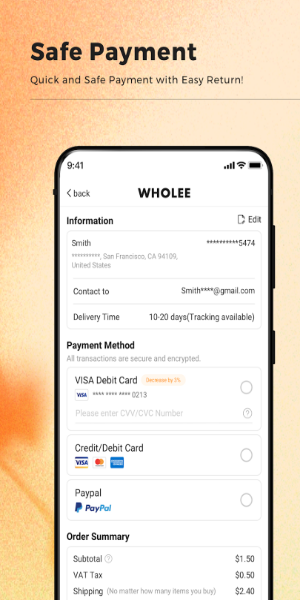 Wholee - Online Shopping App स्क्रीनशॉट 3