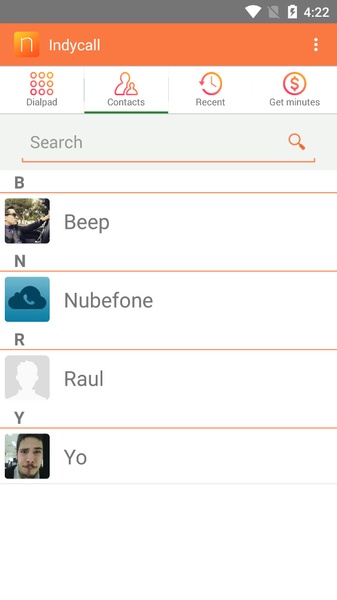 IndyCall - calls to India Screenshot 2
