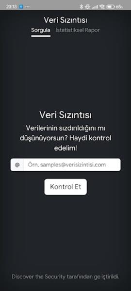 Veri Sızıntısı ảnh chụp màn hình 3