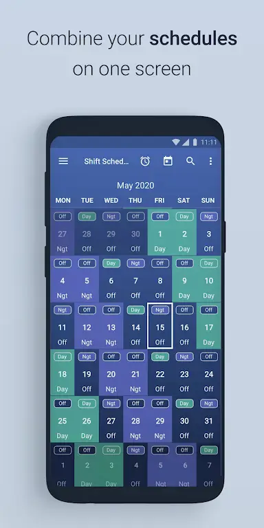 Shift Work Schedule Calendar screenshot 2