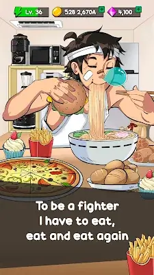 Food Fighter Clicker Games ekran görüntüsü 1