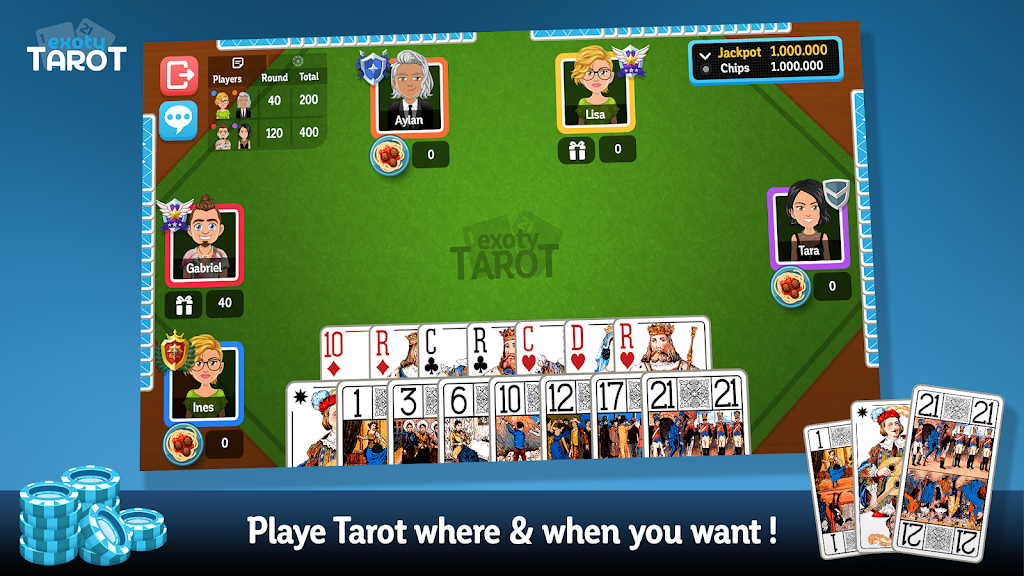 Multiplayer Tarot Game屏幕截圖1