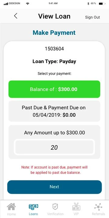 ภาพหน้าจอ Net Pay Advance 3