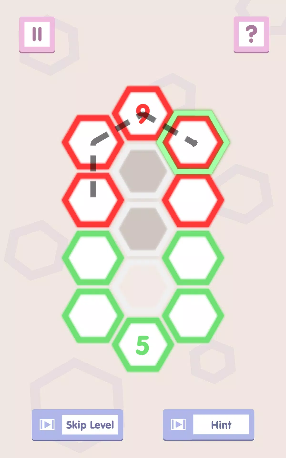 ภาพหน้าจอ Number Path: Hexa Links 4
