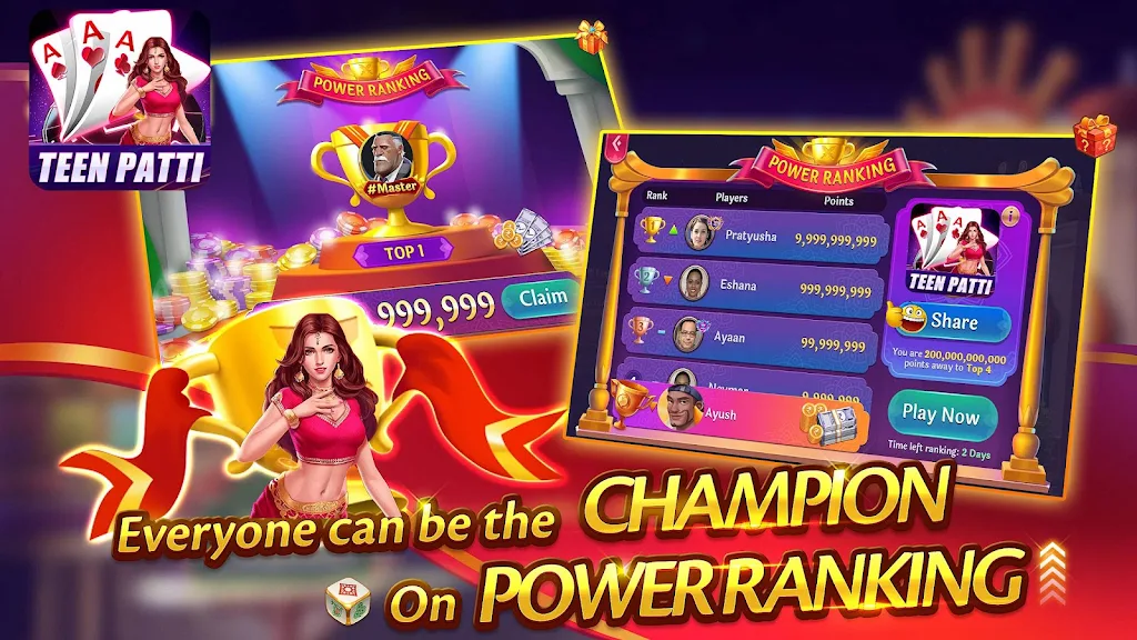 Teen Patti Indian 3 Patti Game स्क्रीनशॉट 1