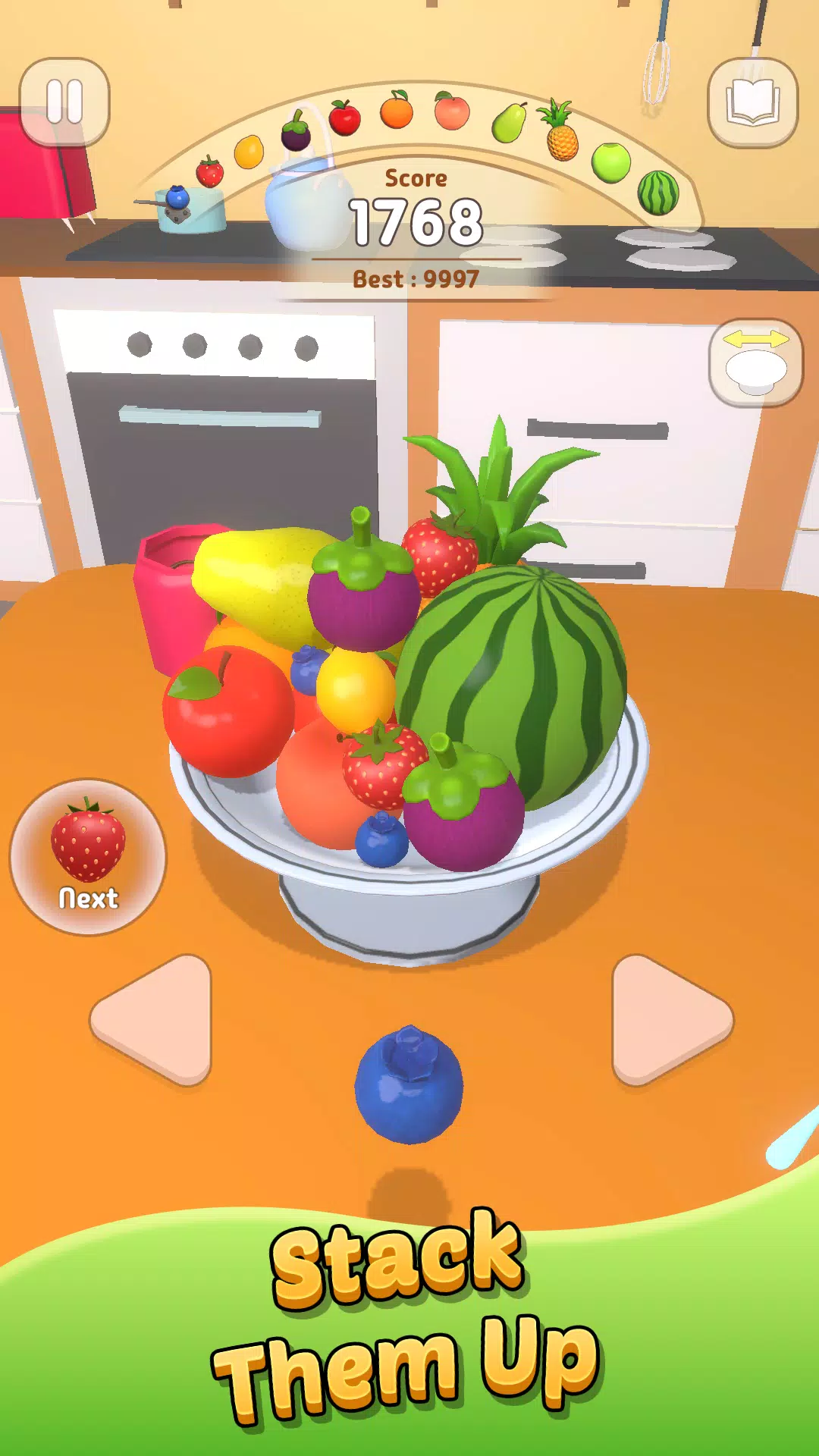 ภาพหน้าจอ Toss and Merge: Fruit Mount 3