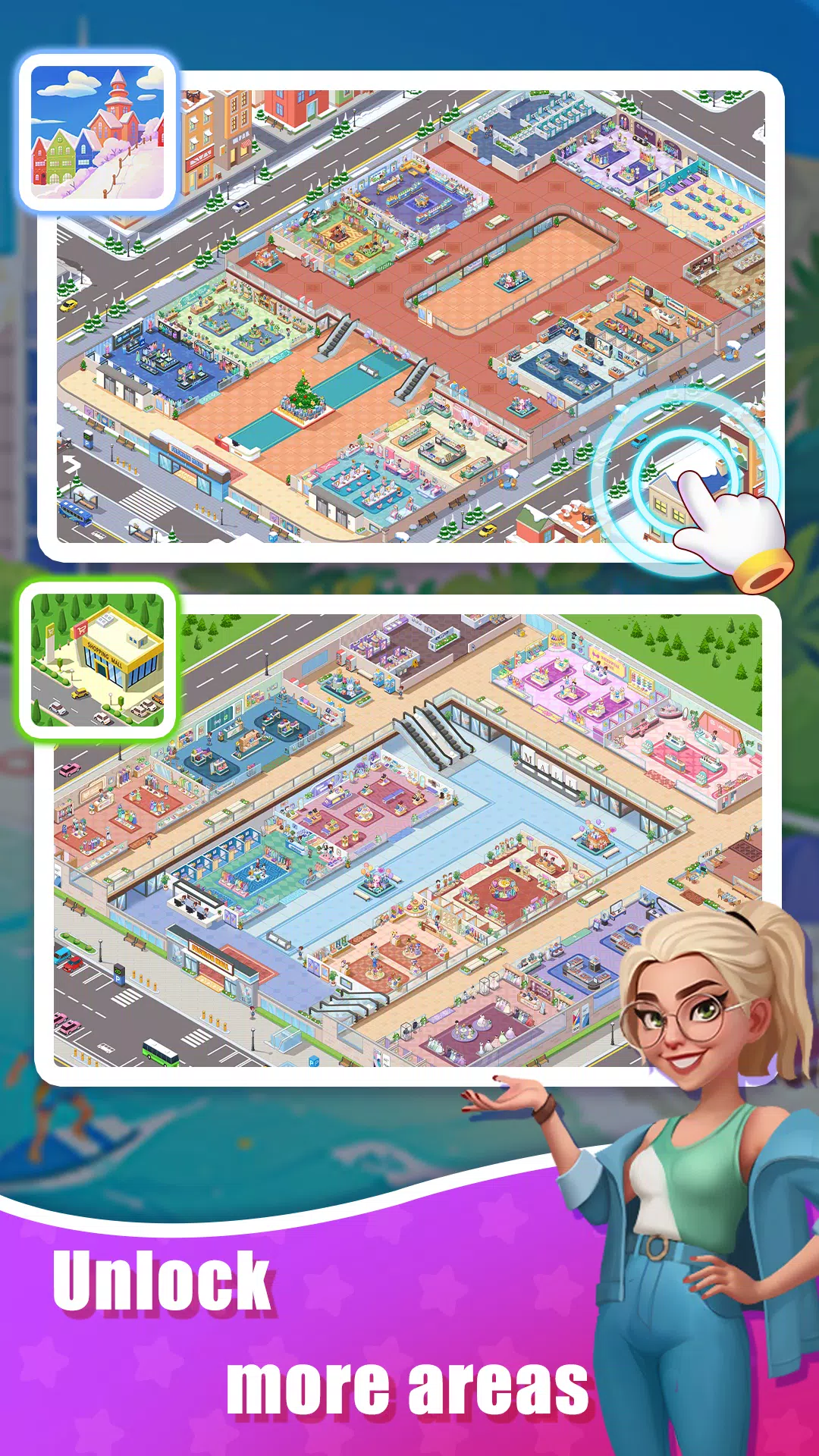 ภาพหน้าจอ Idle Shopping Mall - Tycoon 2