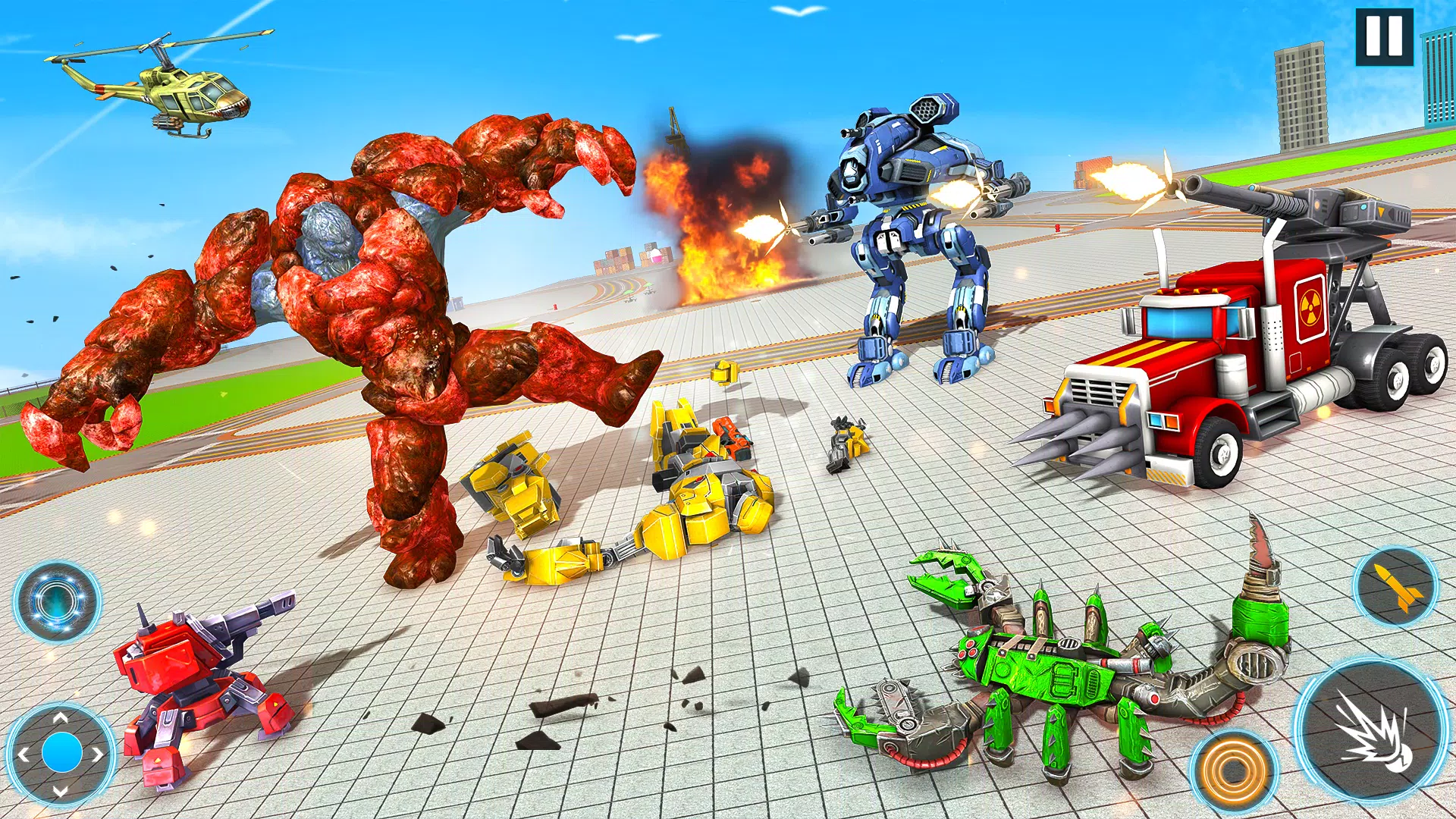 Snake Robot Game - Stone Robot Screenshot 3