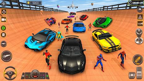 Superhero Game: Ramp Car Stunt屏幕截圖2