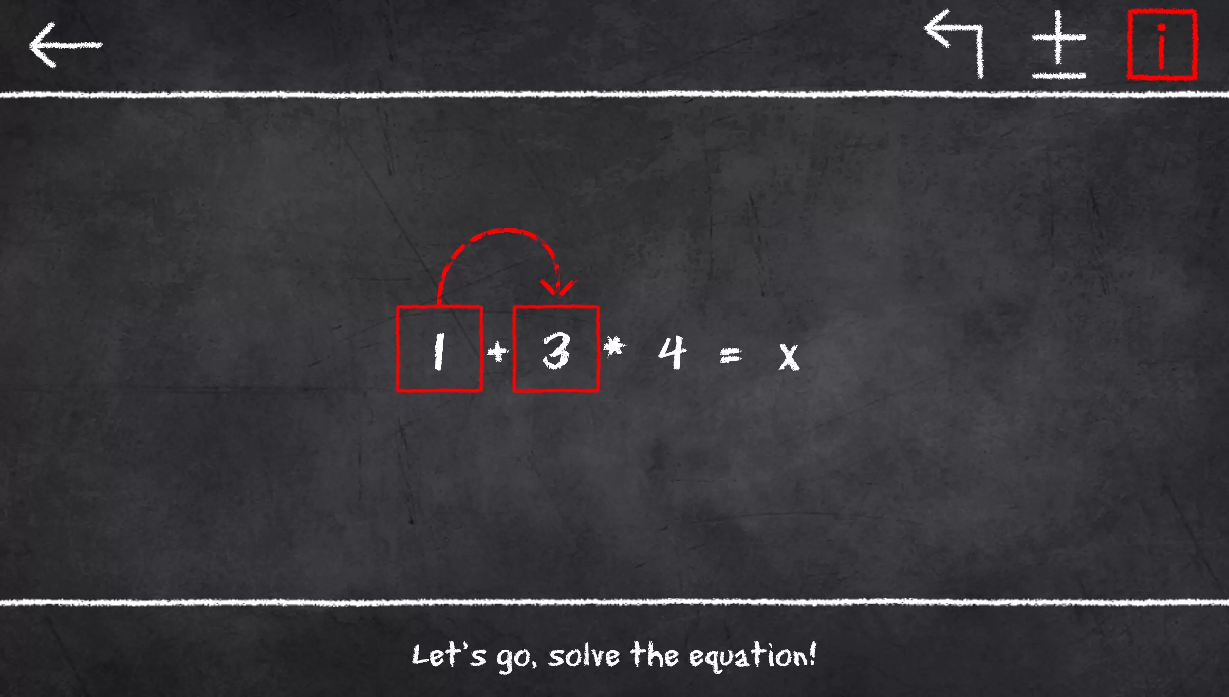 x=1: Learn to solve equations屏幕截圖2