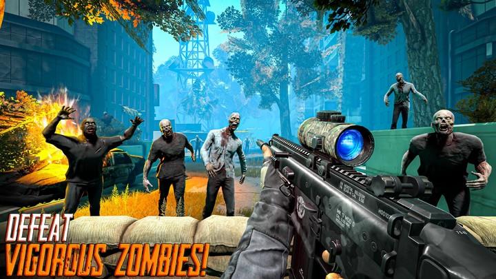 Zombie Hunter Game: Zombie War ekran görüntüsü 1