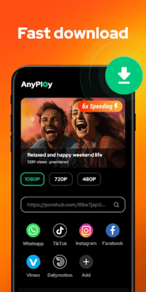 Video Player - AnyPlay ekran görüntüsü 1