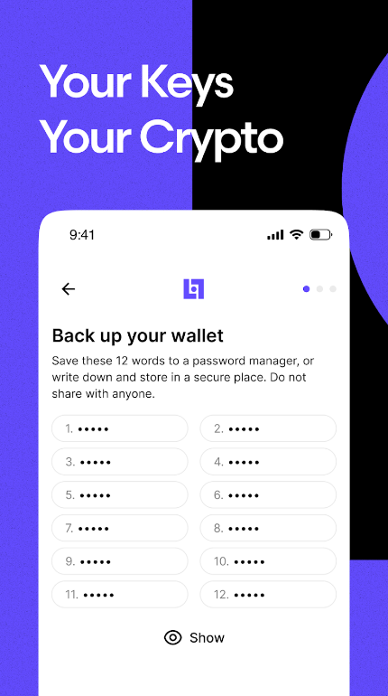 Leo Wallet экрана 3