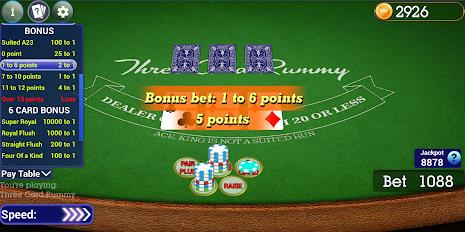 Vegas Three Card Rummy zrzut ekranu 3