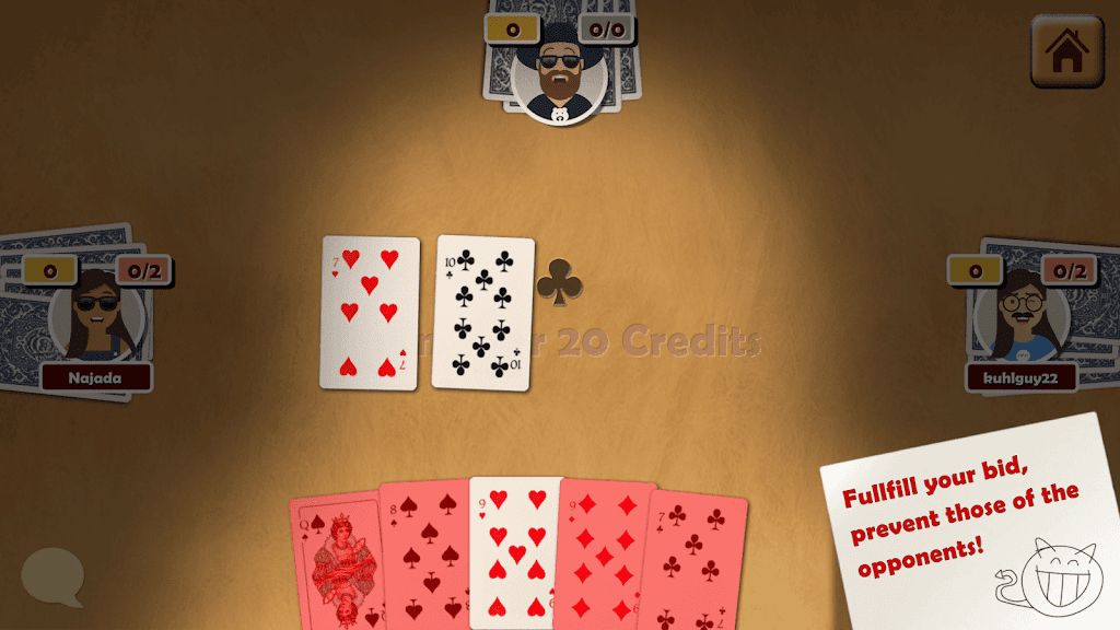 Oh Hell - Online Spades Game ảnh chụp màn hình 2