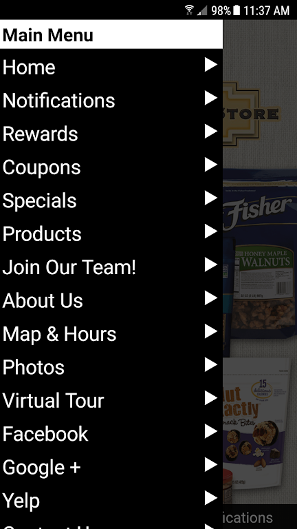 Fisher Nuts Store Screenshot 2