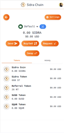 Sidra Chain Screenshot 2