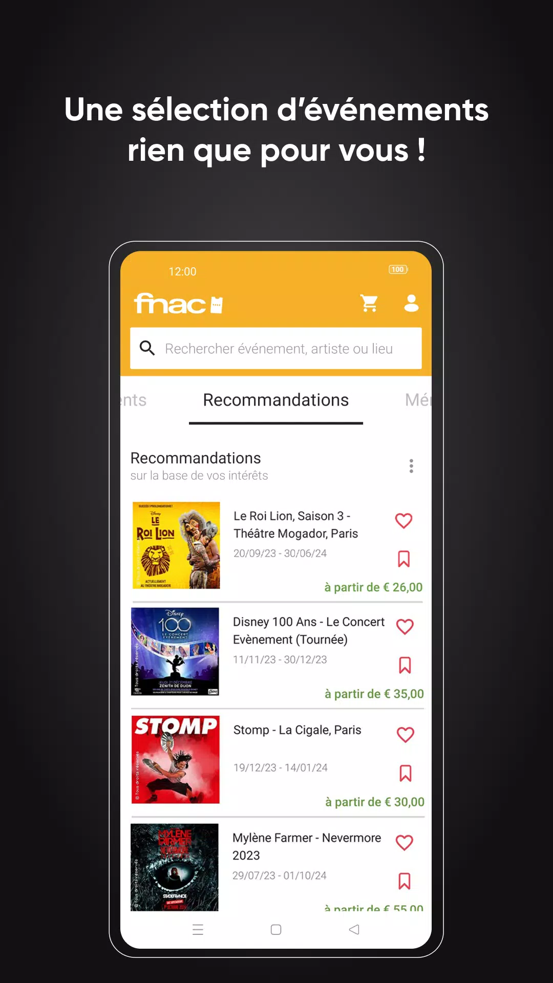 Fnac Spectacles屏幕截圖2