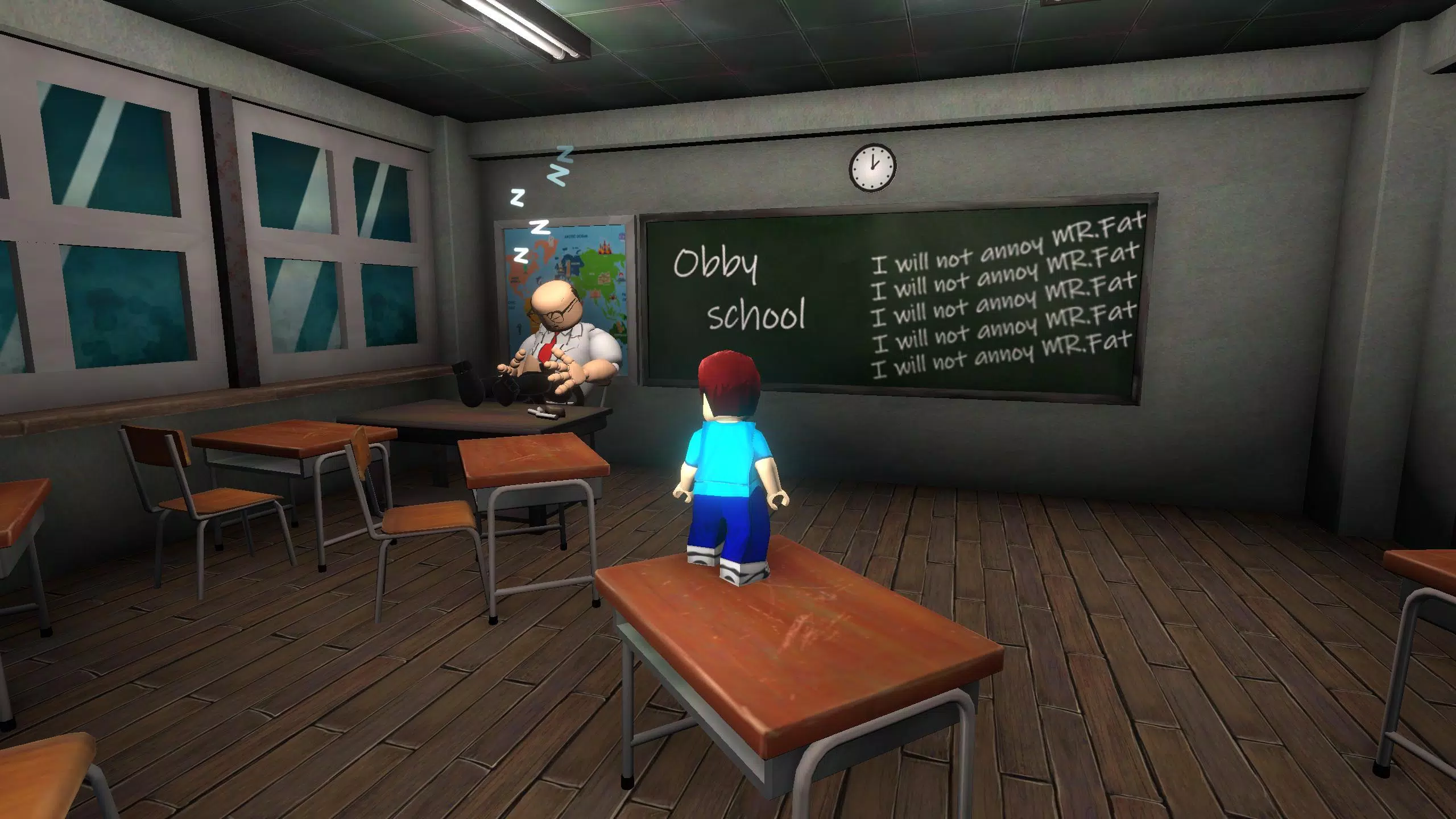 School Break: Obby Escape ảnh chụp màn hình 1