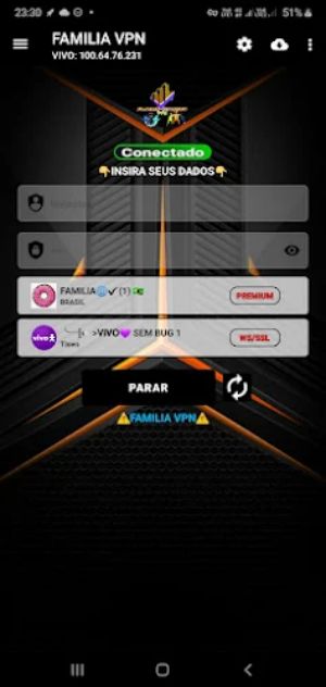 ภาพหน้าจอ Família VPN 1